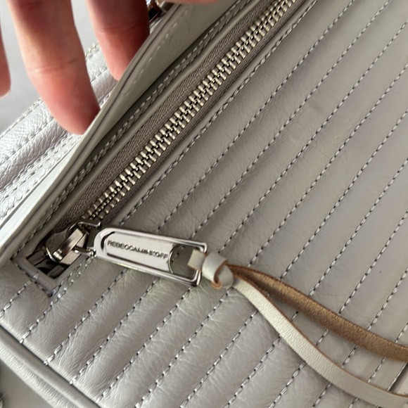 NWT Rebecca Minkoff Quilted Mini MAC Crossbody Bag Ash Grey - Picture 7 of 12